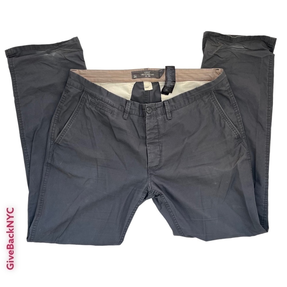 H&M LOGG Dress Pants in Dark Gray Size 38W